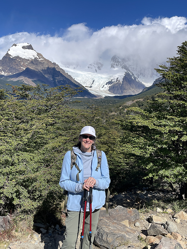 Joan in Monte Fitz Roy, Patagonia