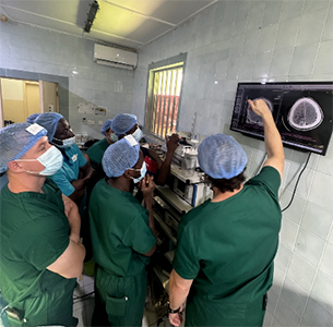 Physician in a clinic