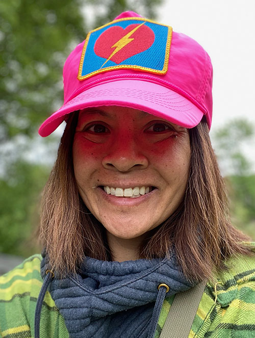 Sunny with one of her children